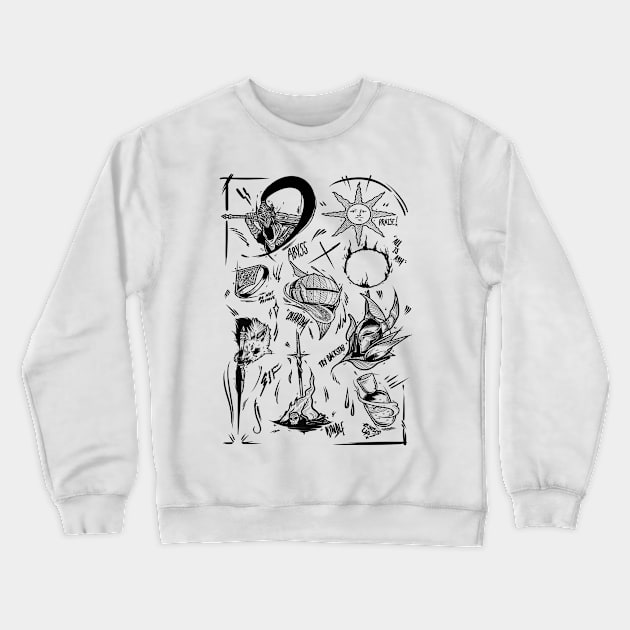 Parchment of Souls Crewneck Sweatshirt by Scottconnick